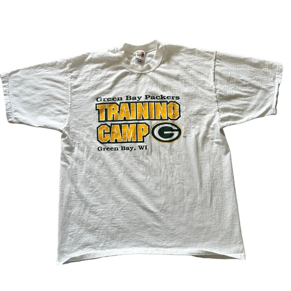 NFL Other - NFL Green Bay WI Packers Football “Training Camp” XL White Graphic T-shirt